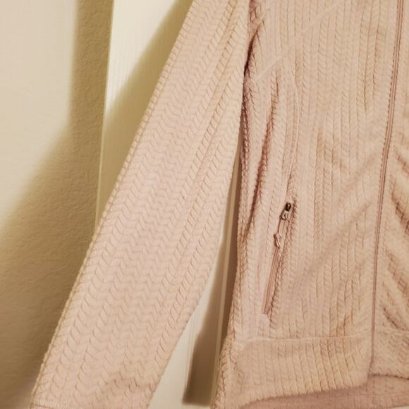 Avalanche Cream Fuzzy Soft Midweight Textured Fleece Jacket, Women's Medium - Picture 4 of 8